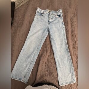 Abercrombie & Fitch Light Wash Ankle Straight Ultra High Rise Jean